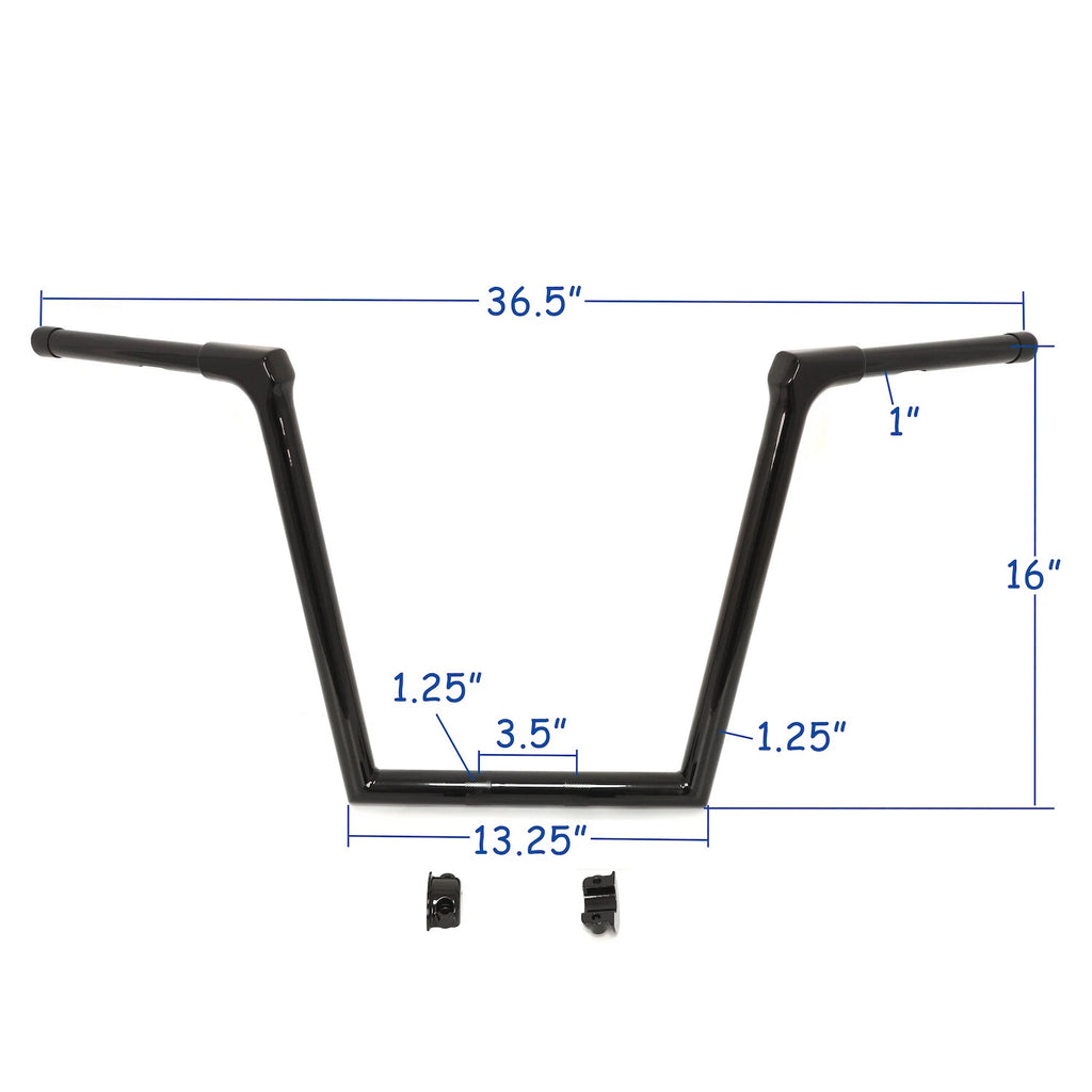 16'' Black Ape Hanger Handlebar for Harley Road Glide FLTRX FLTR (2015–2020)