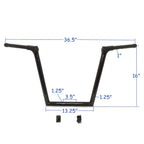 16'' Black Ape Hanger Handlebar for Harley Road Glide FLTRX FLTR (2015–2020)