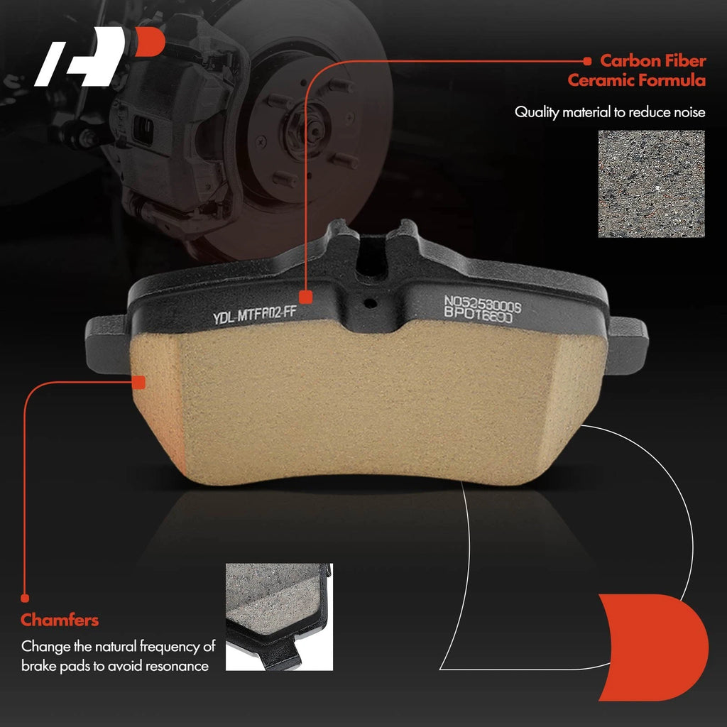 Set of 4 Rear Ceramic Brake Pads for Mercedes-Benz W222 S-Class (2015)