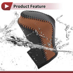 Gear Shift Knob Cover for Nissan Maxima (2016–2023) Black Brown Faux Leather