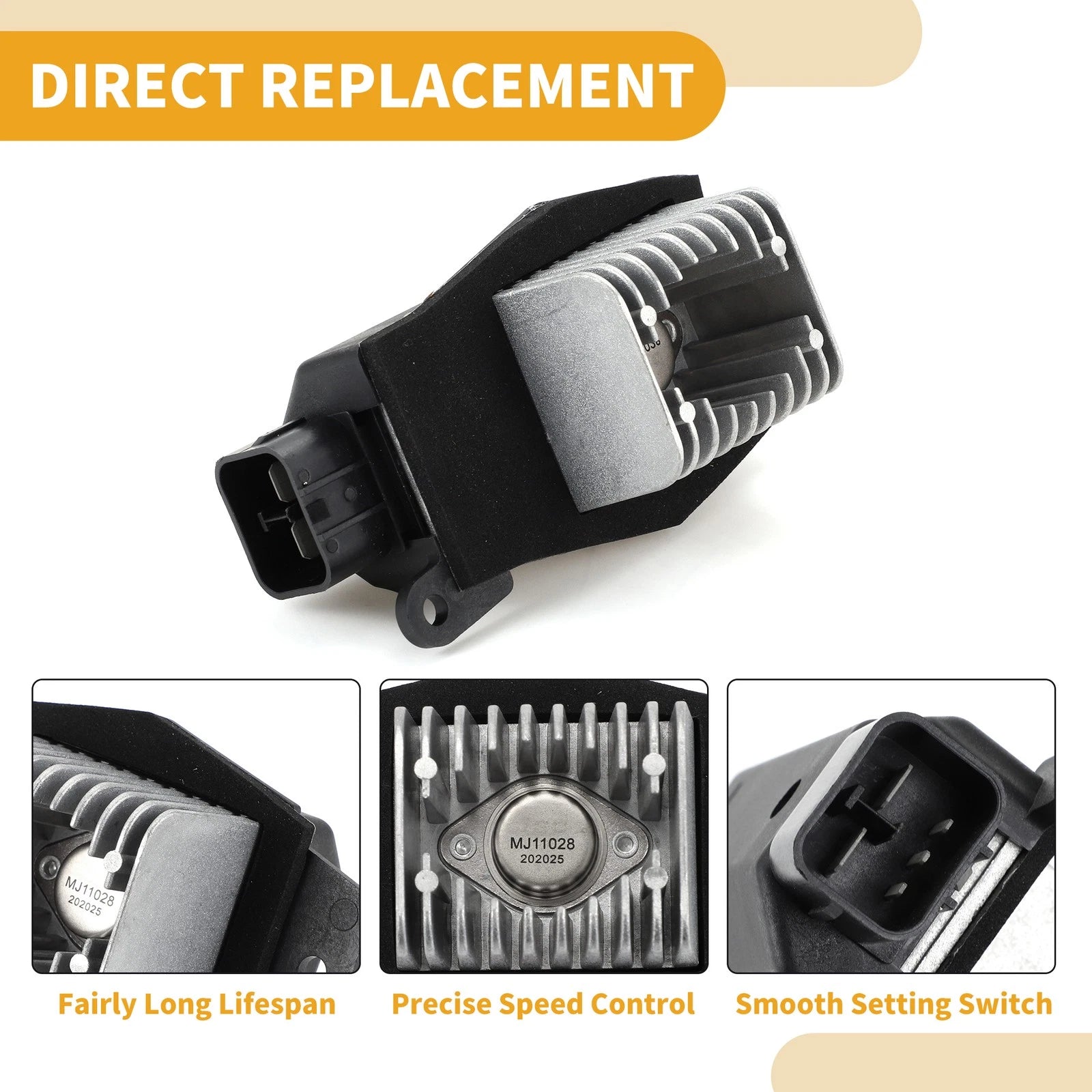 HVAC Blower Motor Resistor for Ford F-250 F-350 F-450 F-550 (2005–2006)