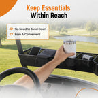 Black Metal Front Basket for EZGO TXT (1994–Present), RXV, Club Car Precedent DS (2000–Present)