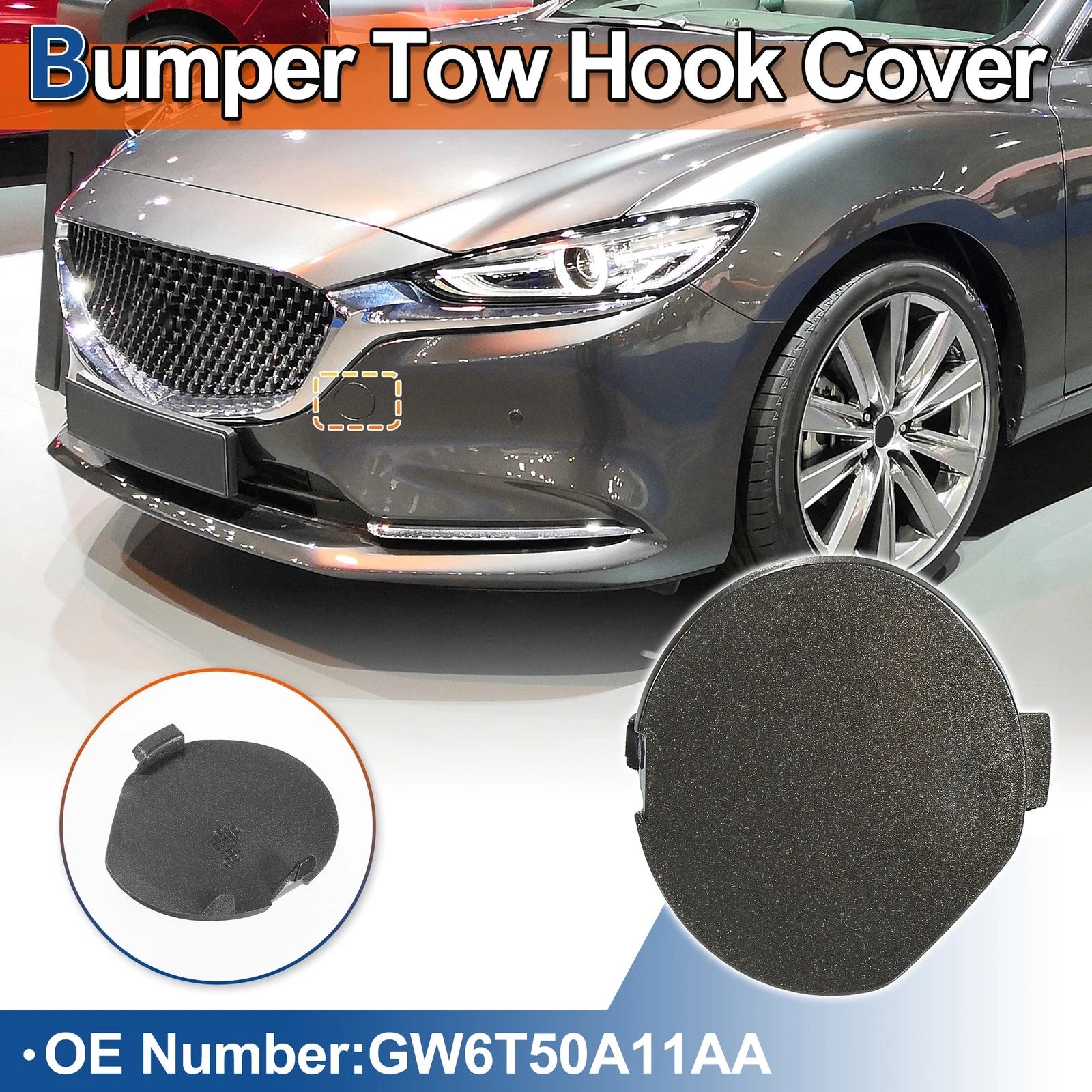 Tow Hook Cover for Mazda 6 Atenza (2013–2021) GW6T50A11AA Brown
