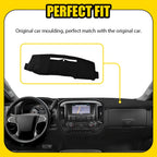 Dash Cover Mat for Chevrolet Silverado/GMC Sierra 1500 2500 3500 (2014–2018)