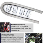 48" Stainless Steel Radiator Coolant Water Hose Kit Universal