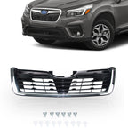 Glossy Black Grille with Chrome Trim for Subaru Forester (2019–2021)