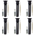 NGK 6 Laser Platinum Spark Plugs & Denso Coil Boots Kit for Intrepid Stratus (1998–2004)