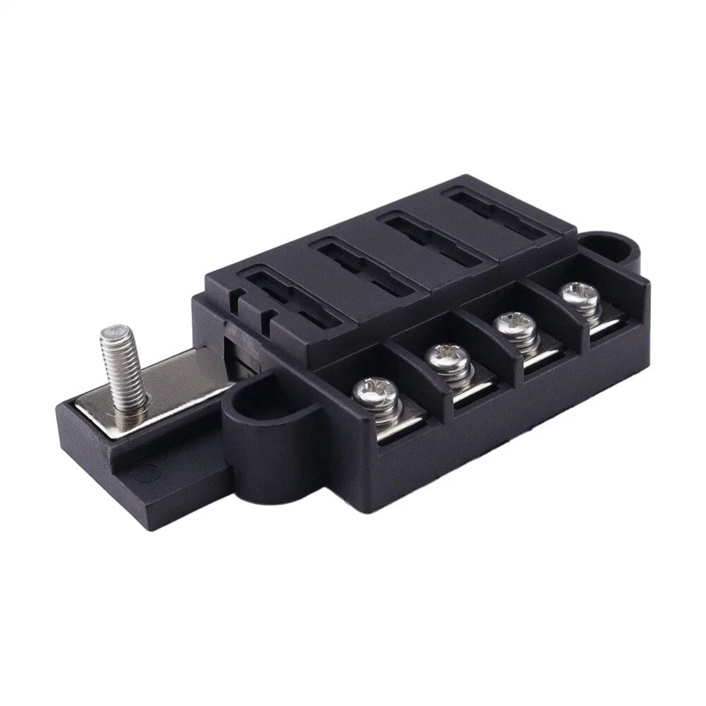 4-Way 12V-32V Car Electrical Fuse Box Circuit Breaker Blade Fuse Kit (N/A)