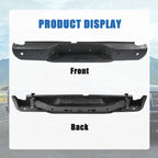 Rear Step Bumper Assembly for Nissan Frontier (2005-2021) Steel with Sensor Holes