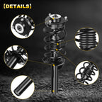 2X Front Complete Struts Shocks Coil Springs for VW Beetle Golf Jetta