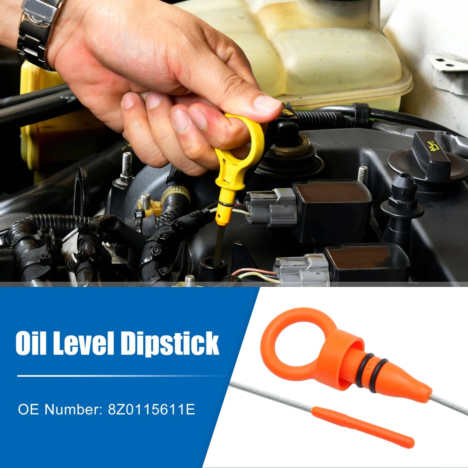 Engine Oil Dipstick for Audi A2 (2000–2005) 1.4 1.2 TDI No. 8Z0115611E
