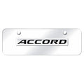 Chrome Name on Chrome Mini License Plate - Officially Licensed for Honda Accord