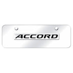 Chrome Name on Chrome Mini License Plate - Officially Licensed for Honda Accord