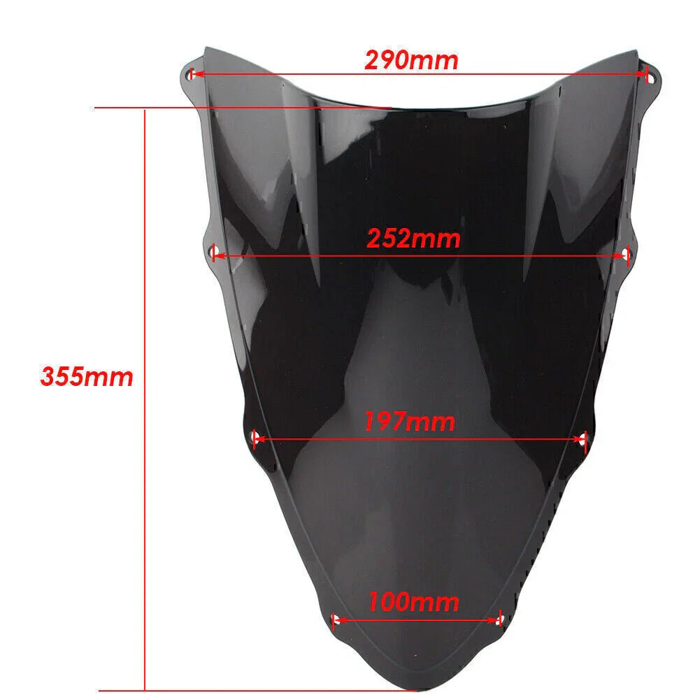 Deep Iridium ABS Motorcycle Windshield for Ducati 1299 (2015-2019)