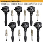 6X Ignition Coil & Iridium Spark Plug for Ford F150 (2018–2021) UF825
