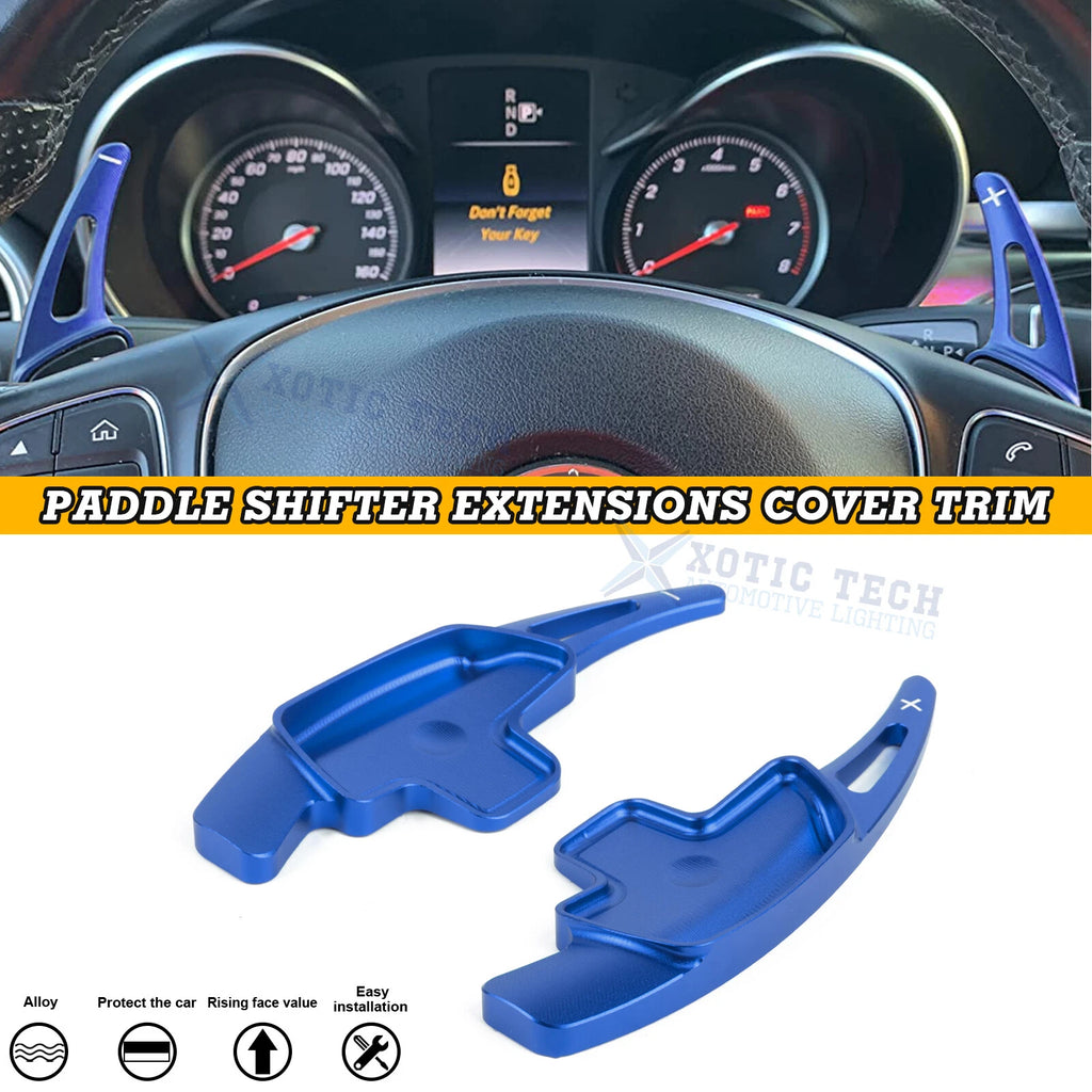Blue Aluminum Paddle Shifter Extension for Mercedes-Benz (2014–2024)