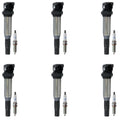 Set of 6 Ignition Coils & NGK Iridium Spark Plugs for BMW F12 F13 640i (2012–2019)