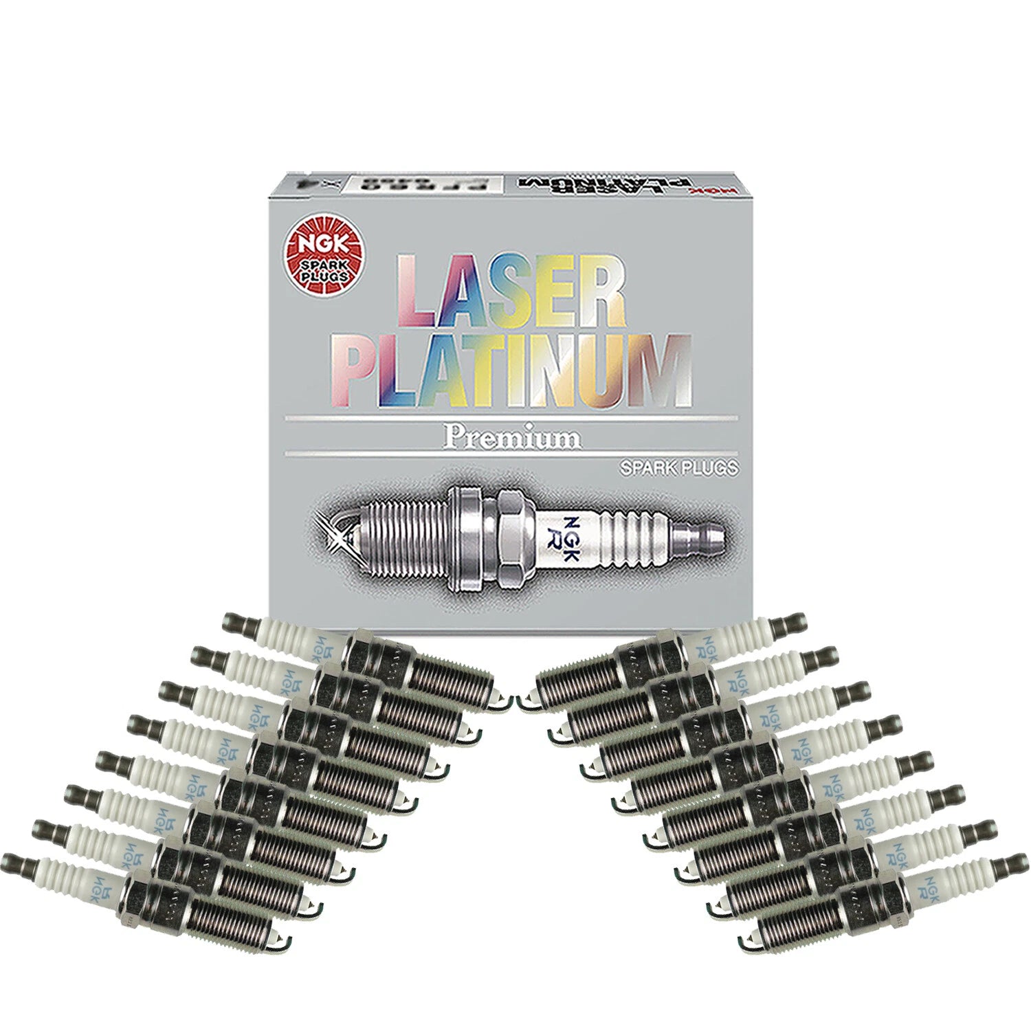 Set of 16 NGK Laser Platinum Spark Plugs Gap 0.044" for Charger Grand Cherokee