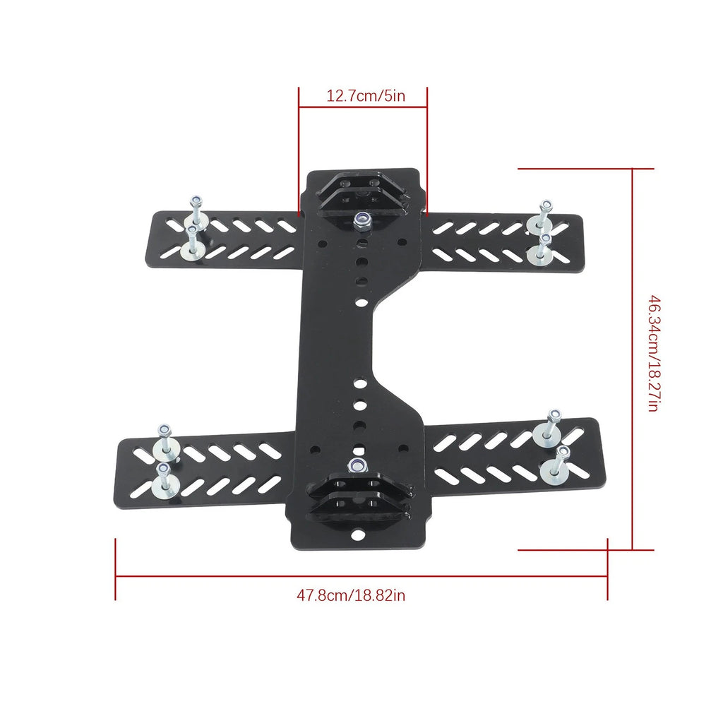Mid Set Black Snow Plow Mount for Universal ATVs (Year Range Not Specified)