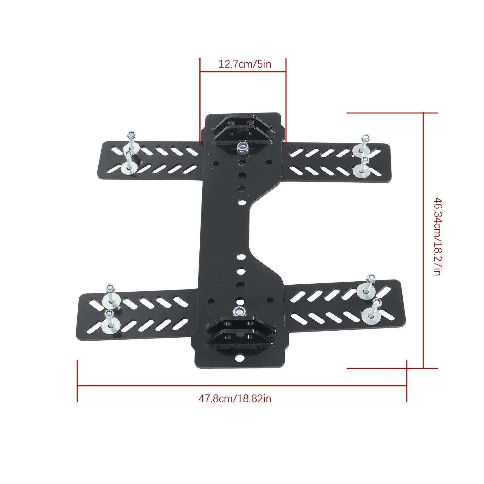 Mid Set Black Snow Plow Mount for Universal ATVs (Year Range Not Specified)