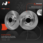 Front Disc Brake Rotors & Ceramic Pads for Honda CR-V (1997–2001)