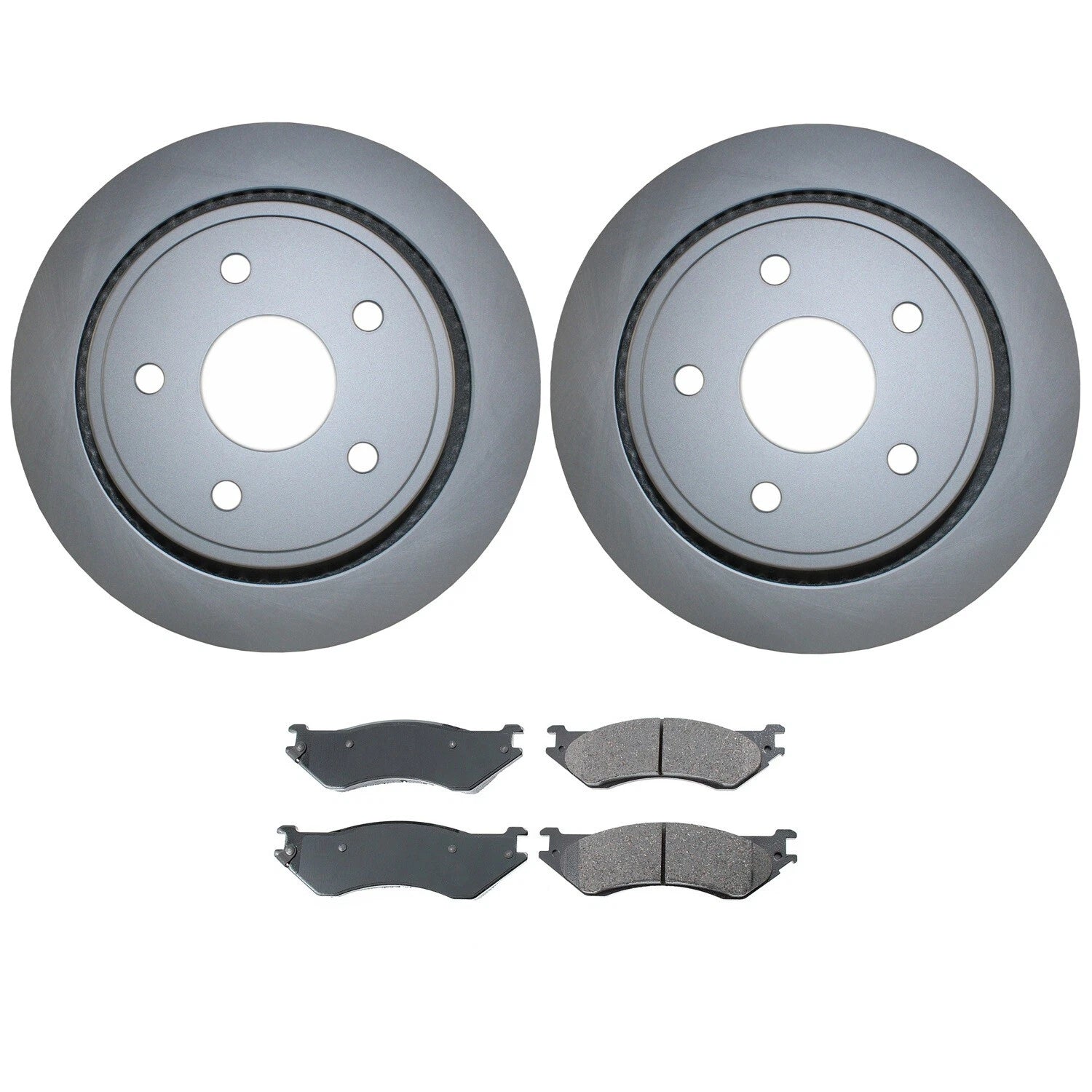 Rear Brake Kit 352mm Disc Rotors & Akebono ProACT Pads for Dodge Ram 1500 (2002–2023)