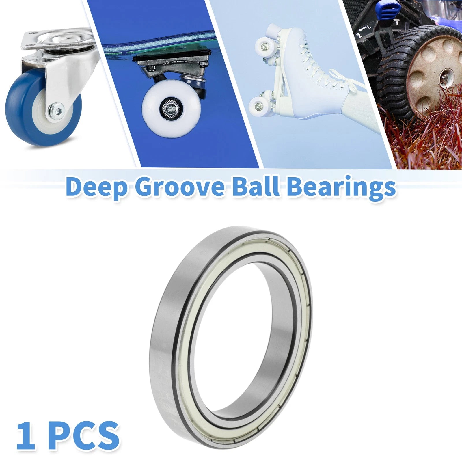 6912ZZ Deep Groove Ball Bearings for Scooter Skateboard Wheel (60x85x13mm)
