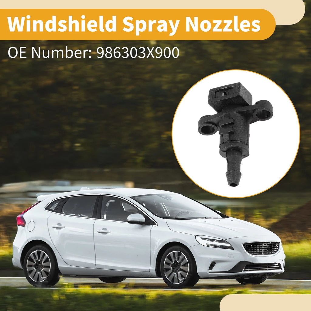 Set of 2 Front Windshield Washer Nozzles for Kia Ceed (2011–2018) & Rio (2011–2017)