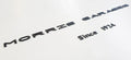 3D Acrylic Logo Emblem Badge for MG Matte Black (Since 1924)