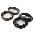 4 x Brown 41X54MM Motor Front Fork Damper Shock Absorber Oil Seal for Car
