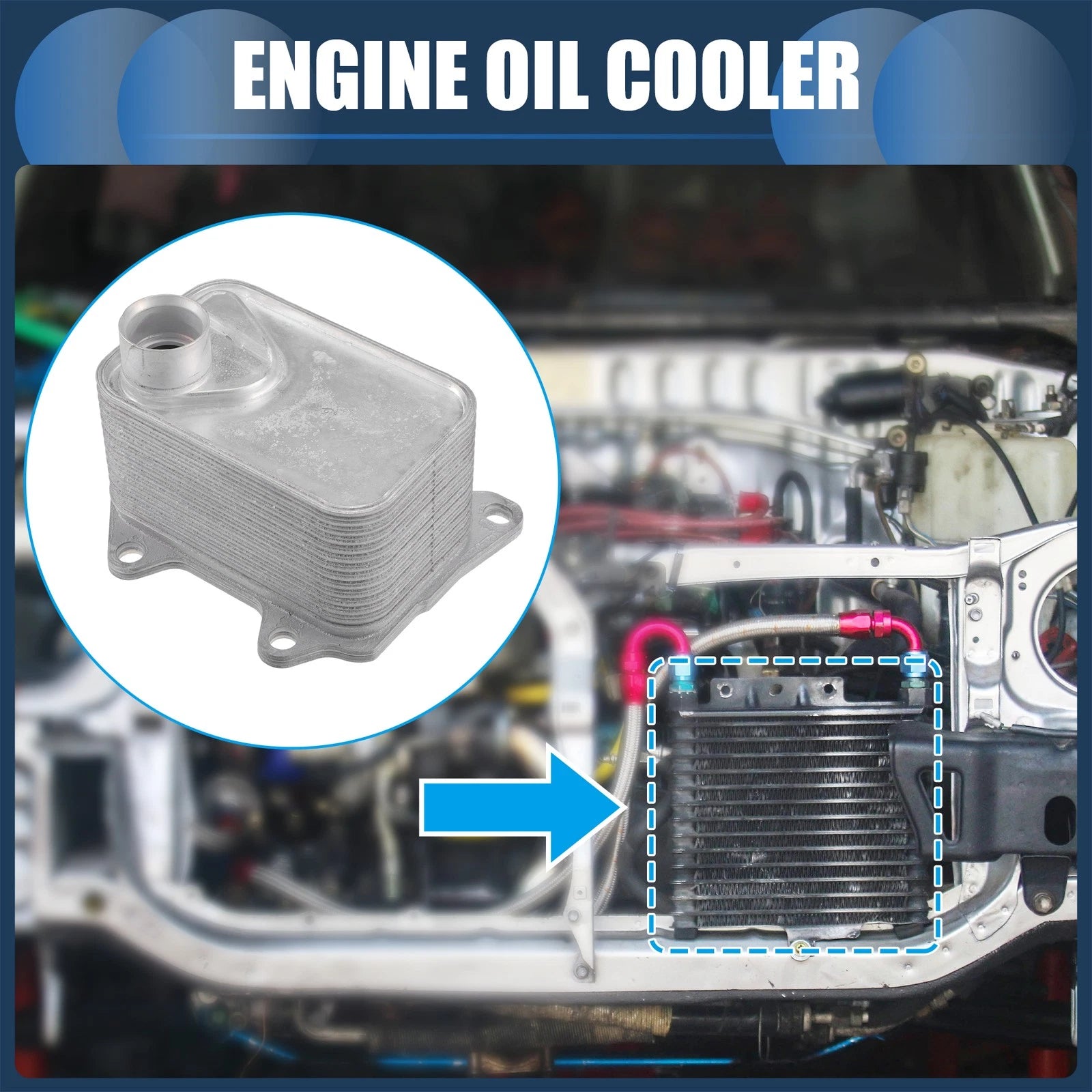 Engine Oil Cooler for Audi A3 Quattro (2008–2013) No. 06L117021C