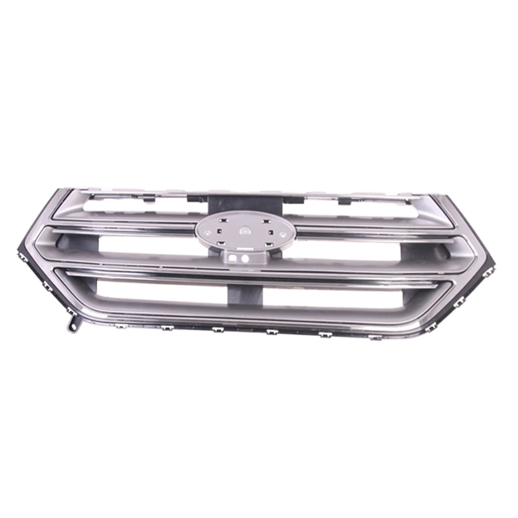 Front Grille Replacement Silver Chrome Polycarbonate with Camera for Hyundai Tucson (2022–2024)