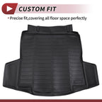 Cargo Liner Rear Trunk Mat for Chevy Malibu 2016-2025 Long Grid Pattern