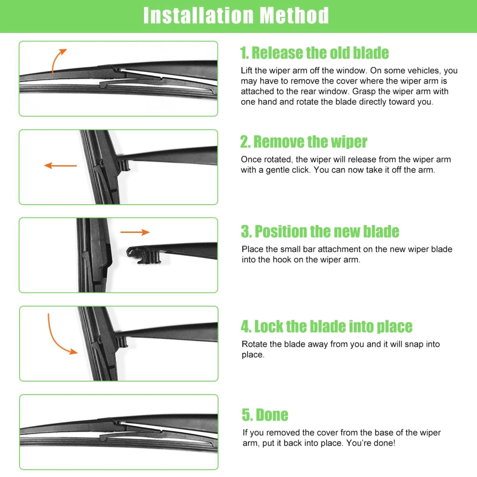 10 Inch Rear Windshield Wiper Blade for Toyota RAV4 (2015–2017)