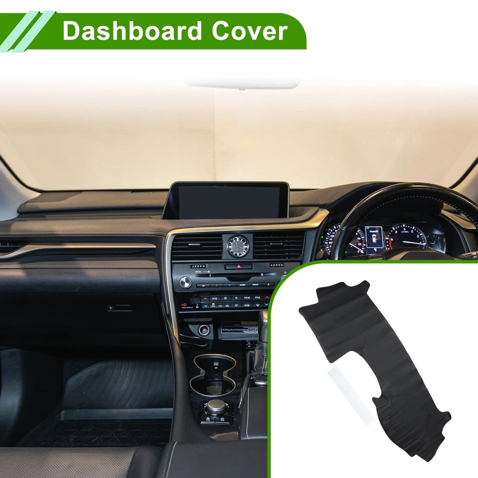 Dashboard Cover for Lexus RX300 (1999–2003) Dash Mat Carpet Black Red