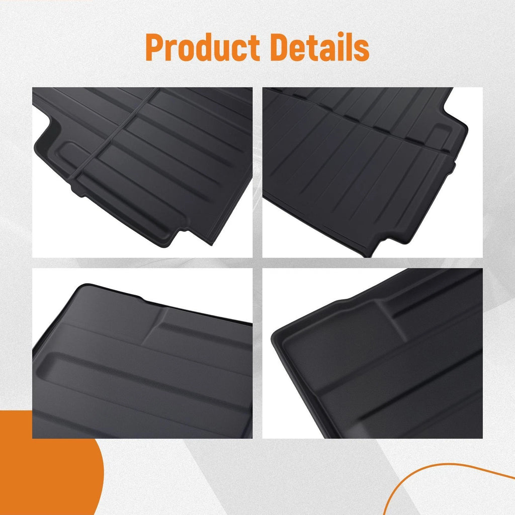 5FT Rear Truck Bed Mat for Jeep Gladiator (2020–2025) TPE Anti-Slip