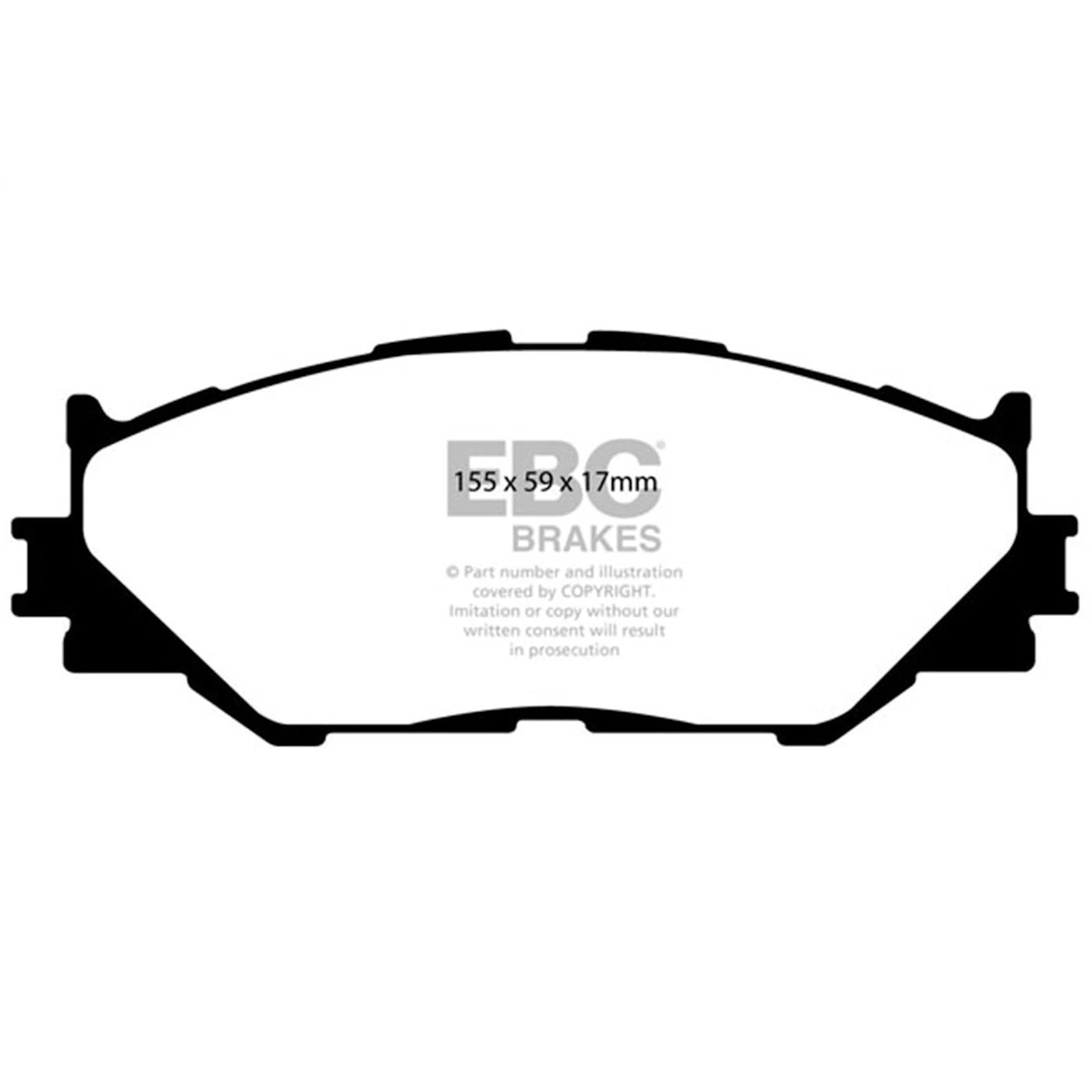 Set of 2 Brake Pads for Lexus IS250 (2006–2015)