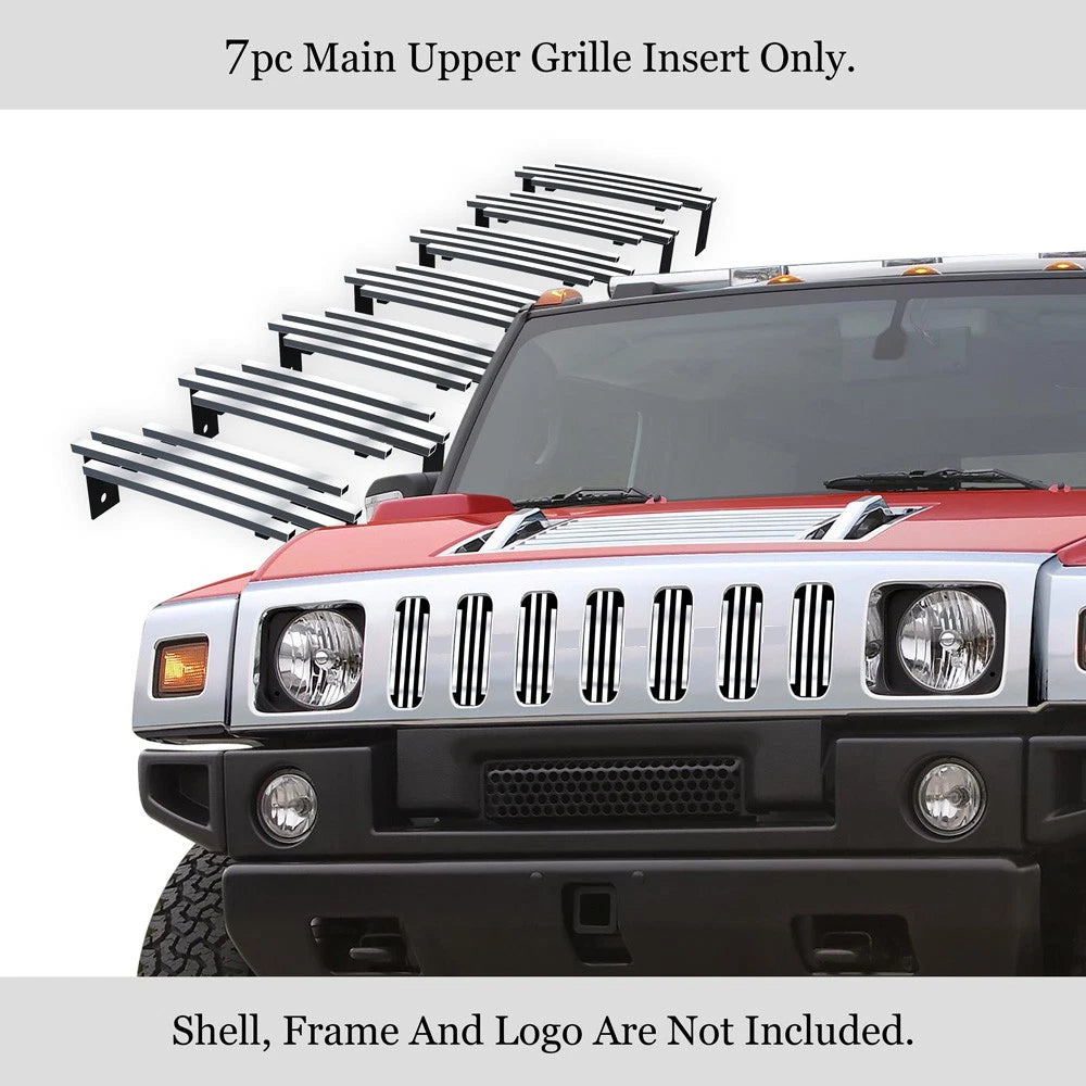 Stainless Steel Chrome Billet Grille Insert for Hummer H2 (2003-2007)
