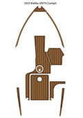 EVA Foam Cockpit Pads for Malibu 20 VTX (2019) - Faux Teak Deck Mat