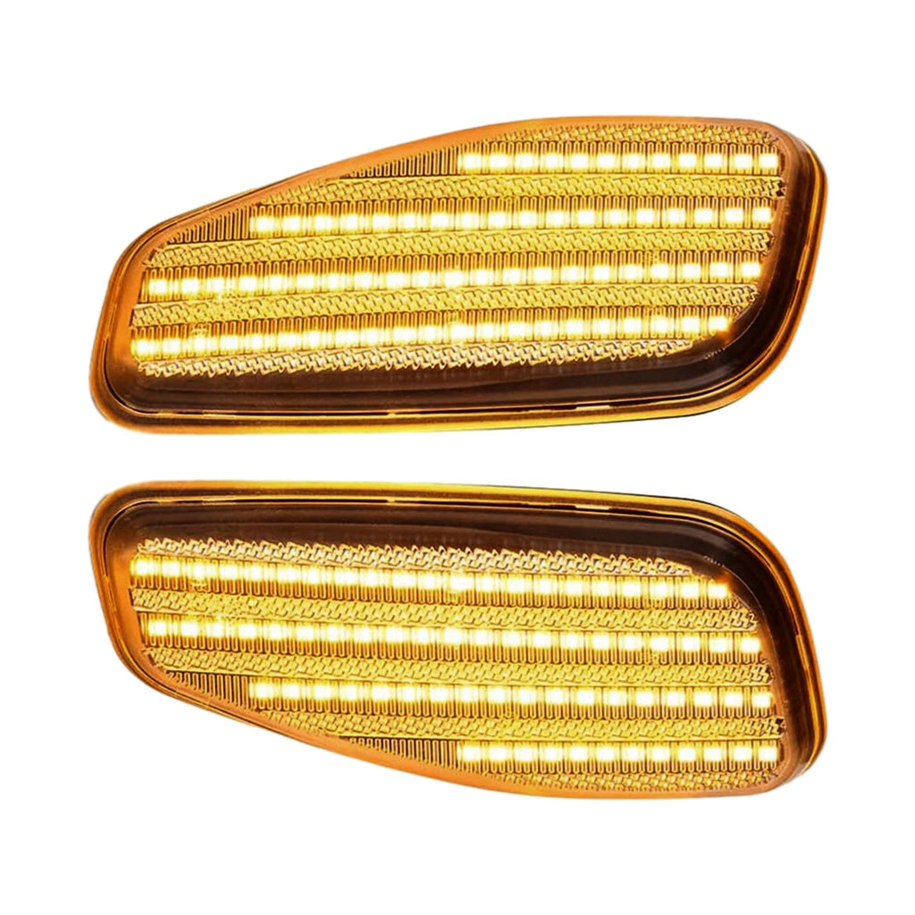 2X Clear LED Front Side Marker Lights for Jeep Renegade (2015–2022)