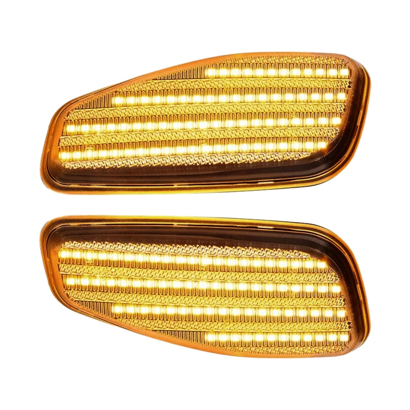 2X Clear LED Front Side Marker Lights for Jeep Renegade (2015–2022)