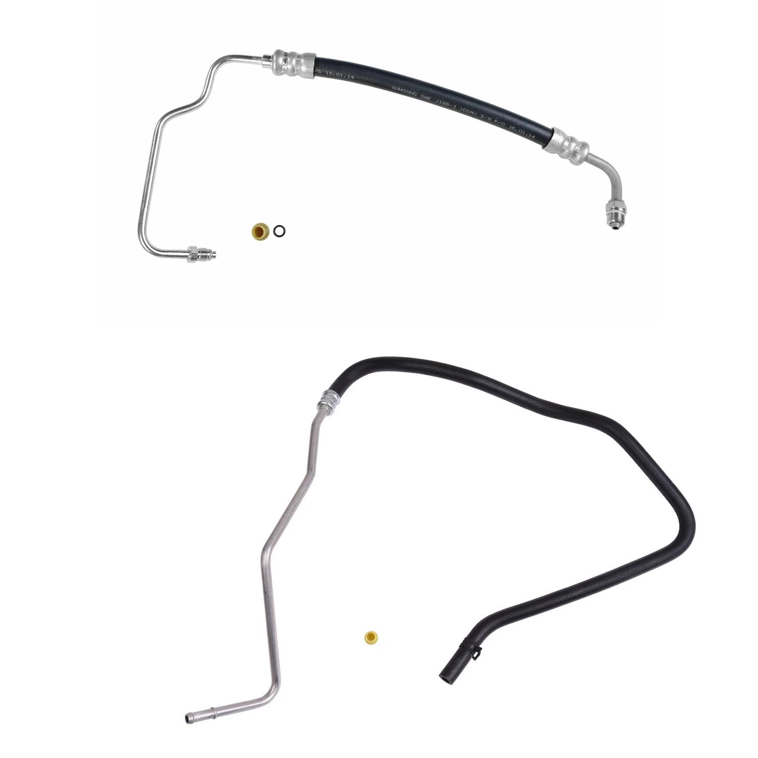 Sunsong Power Steering Pressure & Return Line Hose Kit for Ford Excursion (2000–2005)