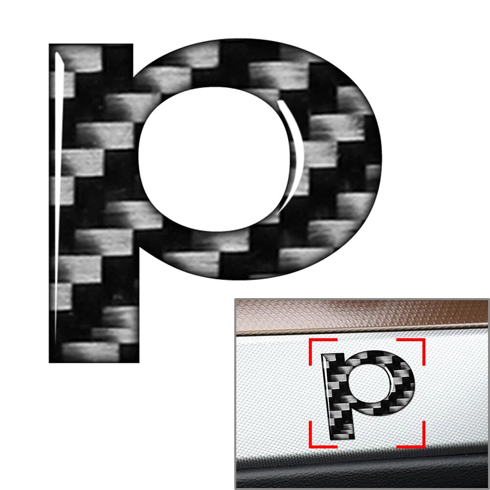 Lowercase Alphabet Letter Decals for Car Badge Emblem