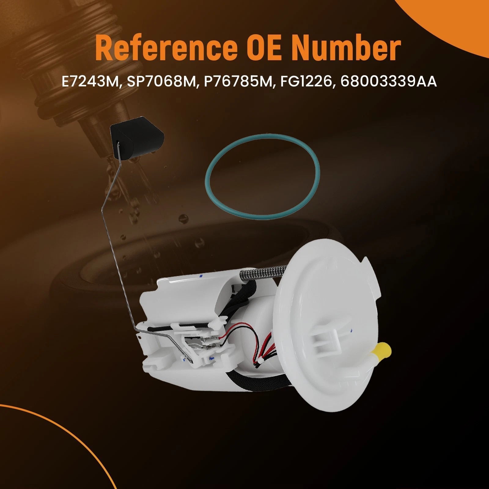 Fuel Pump Assembly for Jeep Wrangler Unlimited 3.8L (2007–2011) 68003339AB 68003386AA