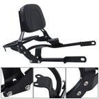 Backrest Sissy Bar with Luggage Rack for Bonneville T100 T120 (2016–2024)