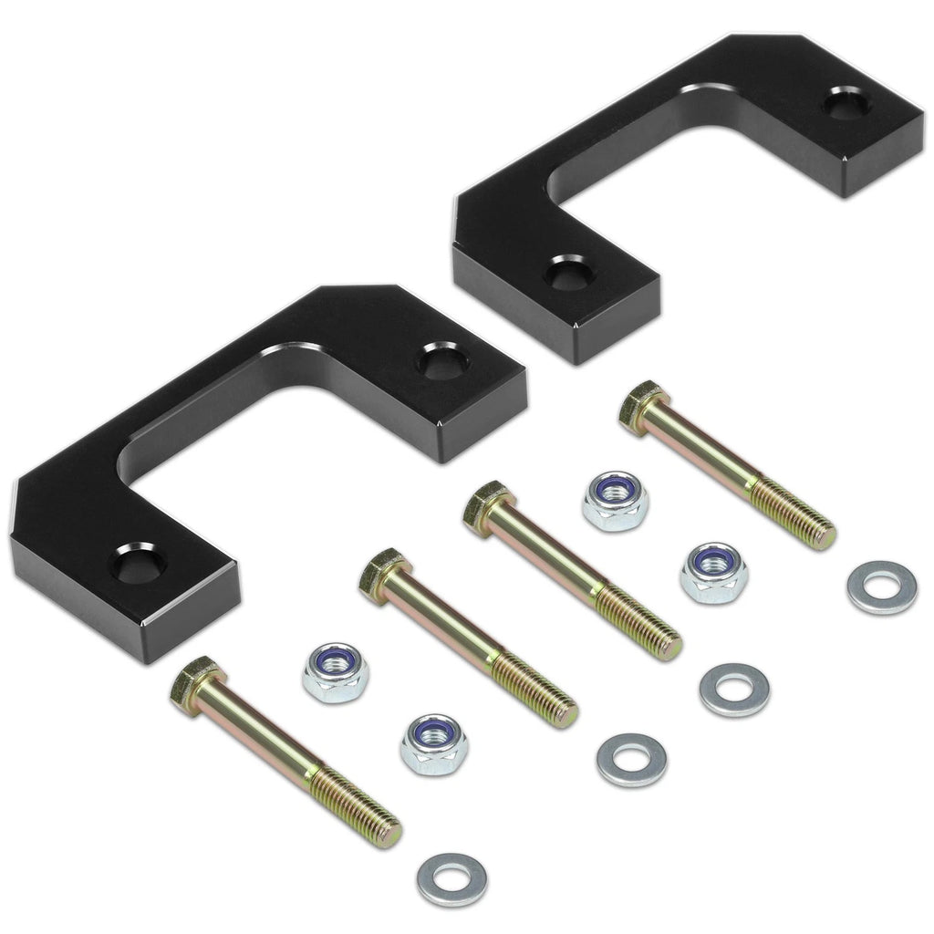 1" Aluminum Front Low Mount Strut Lift Kit Spacers for Silverado Sierra (2007–2022)