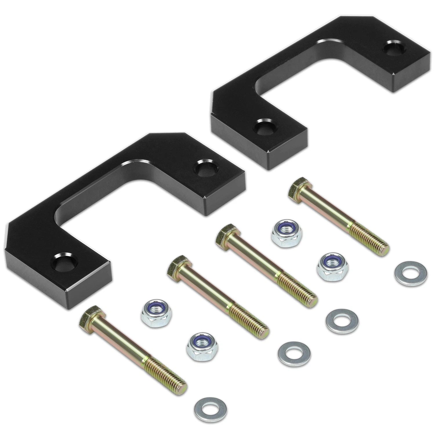 1" Aluminum Front Low Mount Strut Lift Kit Spacers for Silverado Sierra (2007–2022)