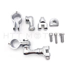 Chrome Footrest Foot Peg Mounting Kit for Harley-Davidson (1 1/4" Bars)