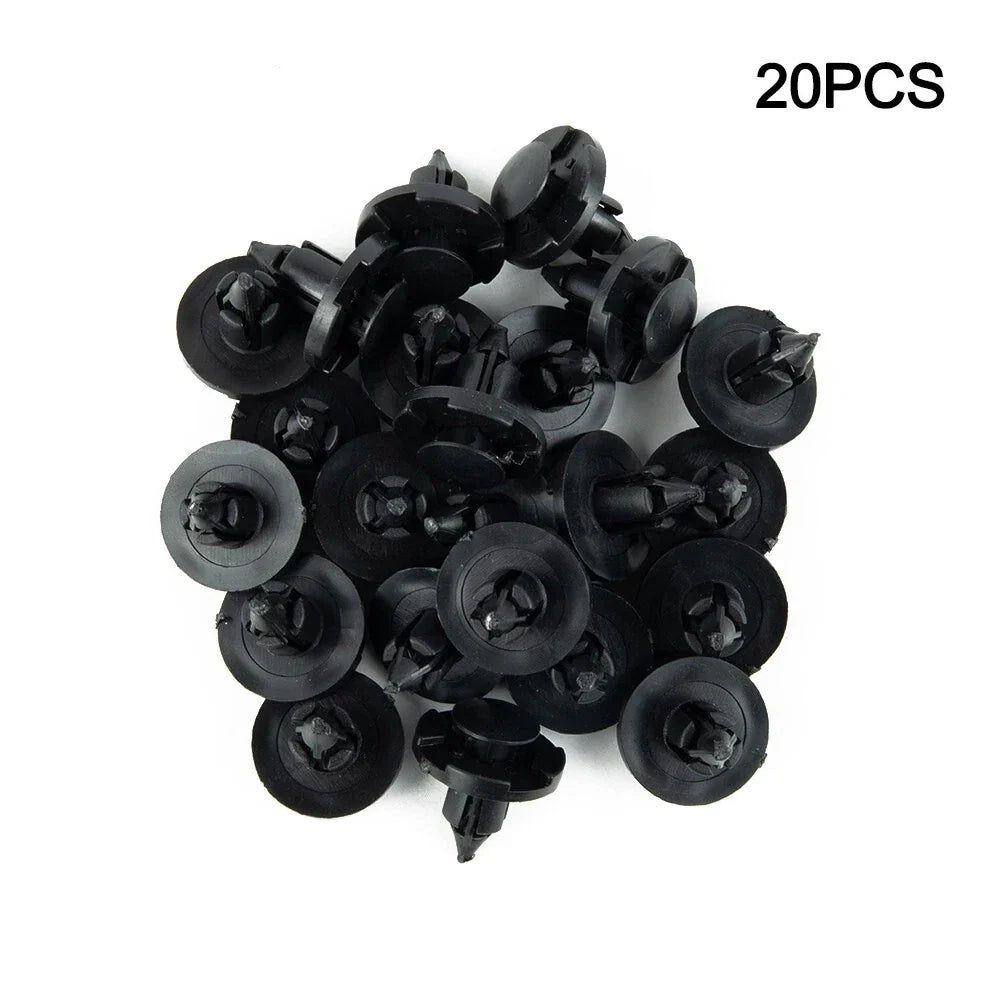 20PCS 8mm Hole Dia Rivet Fastener Mud Flaps Bumper Fender Push Clips for Nissan