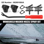 11pcs Front Windshield Washer Nozzle Kit 68269108AA for Dodge Durango (2011–2019)